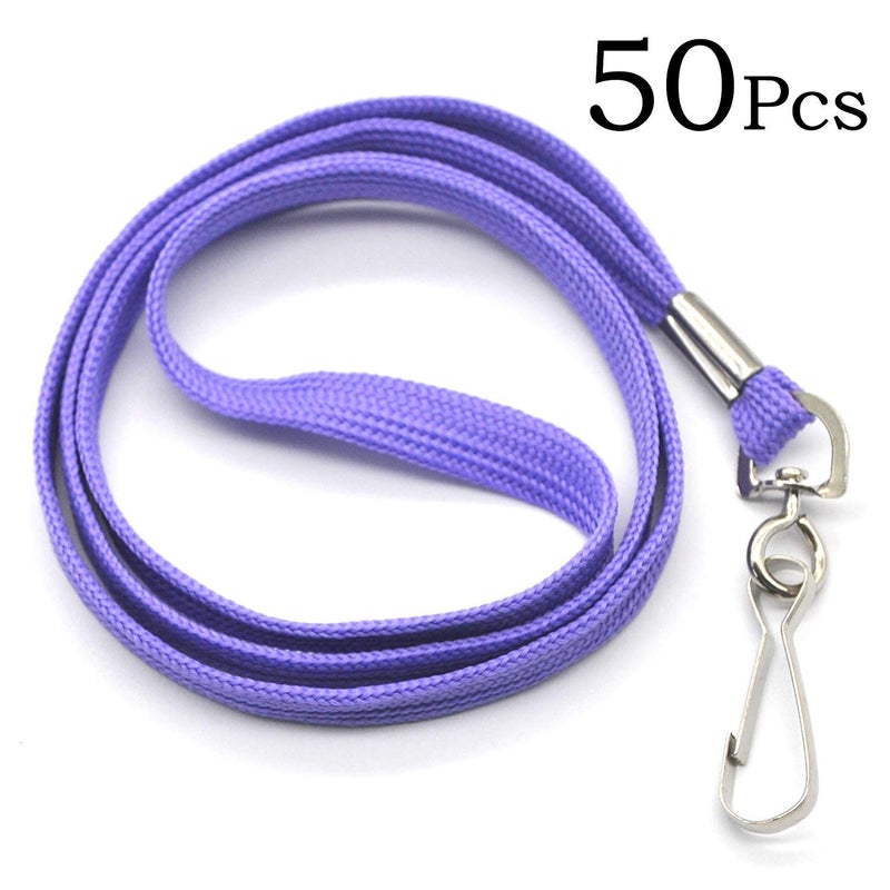 Bird Fiy Bulk Lanyard 32" Flat Lanyards with Swivel Hook Attachment Lanyards with Clip (Light Lavender) - Image 4